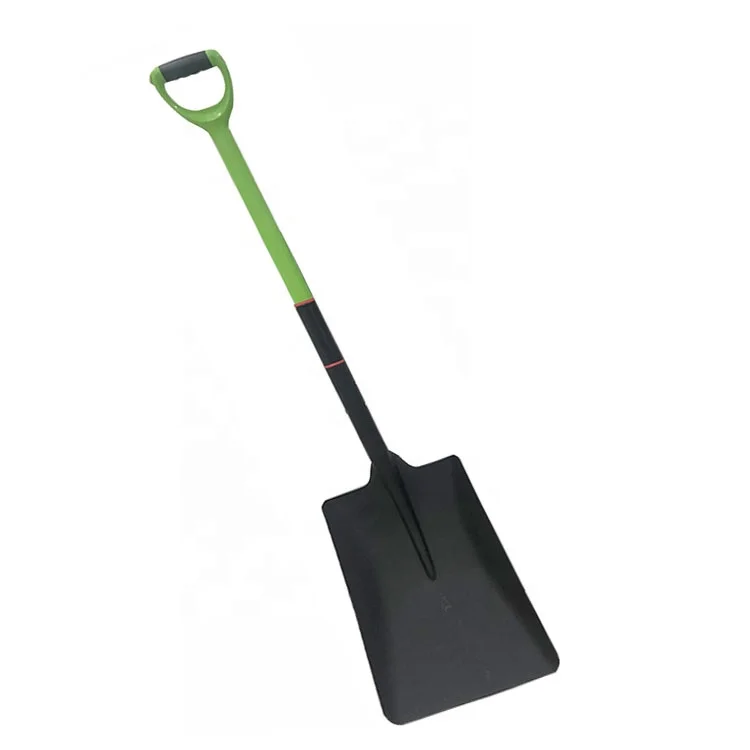Carbon steel agriculture farming fiberglass handle garden spade shovel