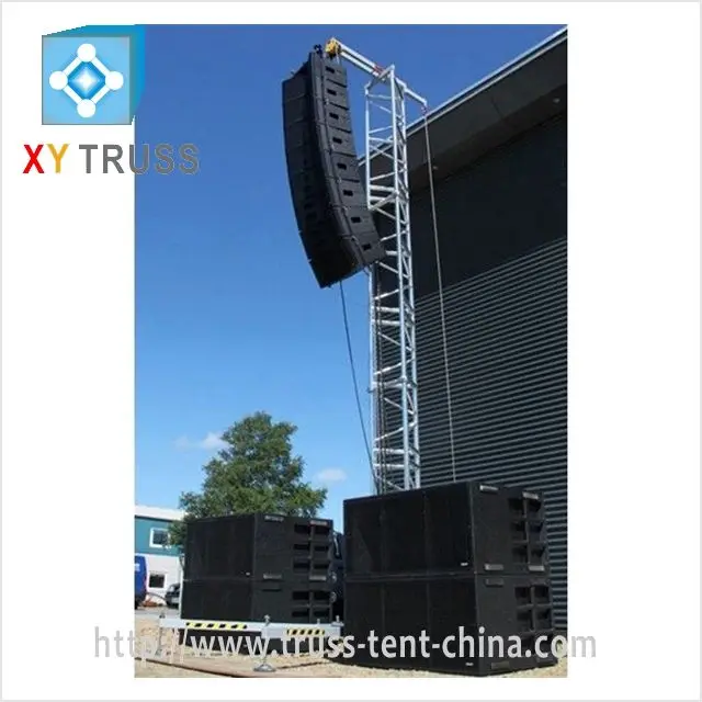XY truss company 8m large outdoor line larry trusses aluminum triangle speaker truss tower for sale