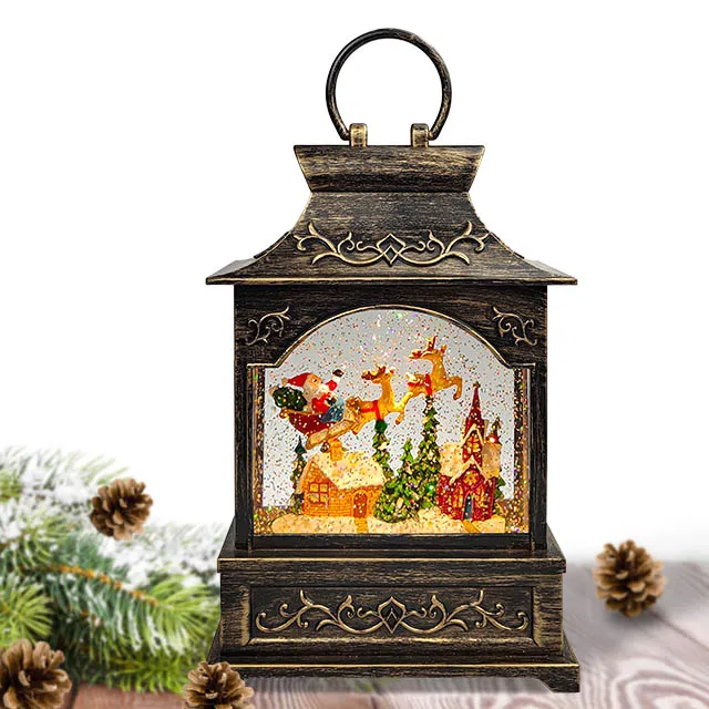 Acrylic Led Lights Indoor  Unique Holiday Lighting Glitter Deer Decoration Home Christmas Decoration