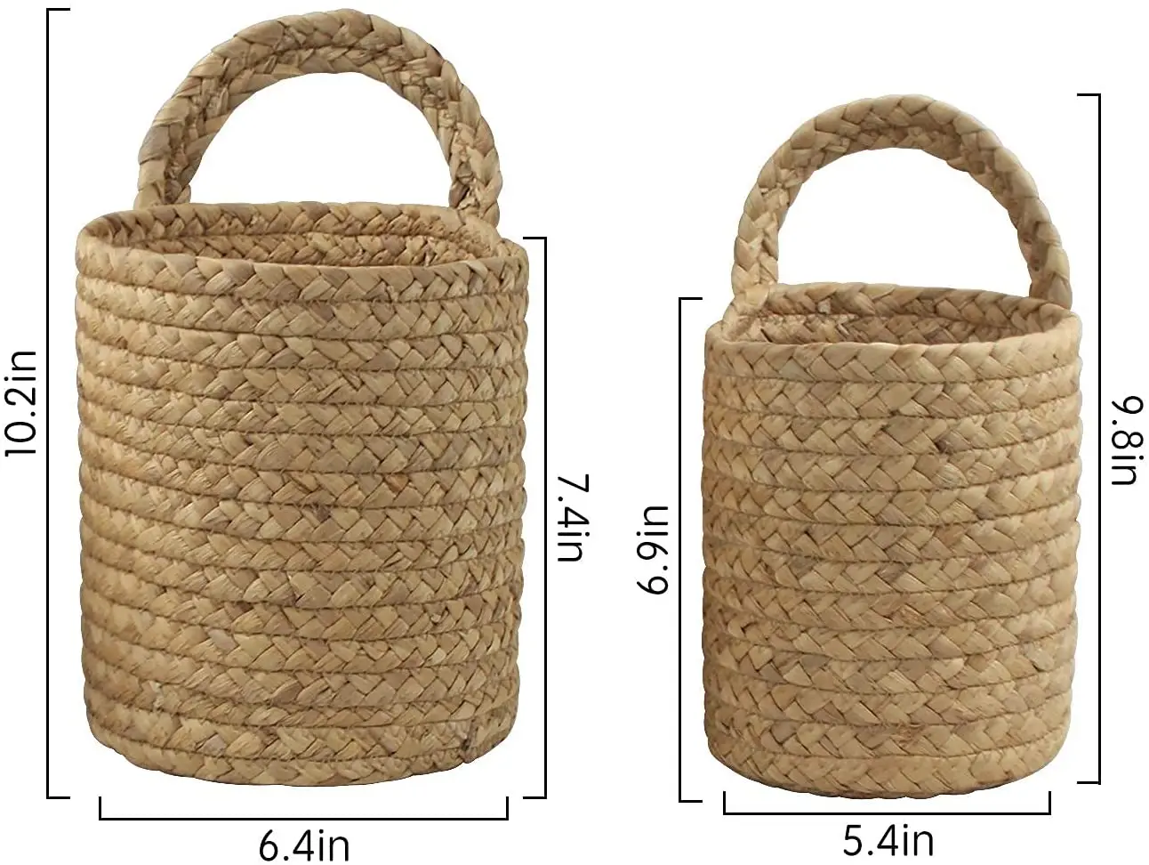 Woven Storage Baskets Wall Hanging Baskets Organizer