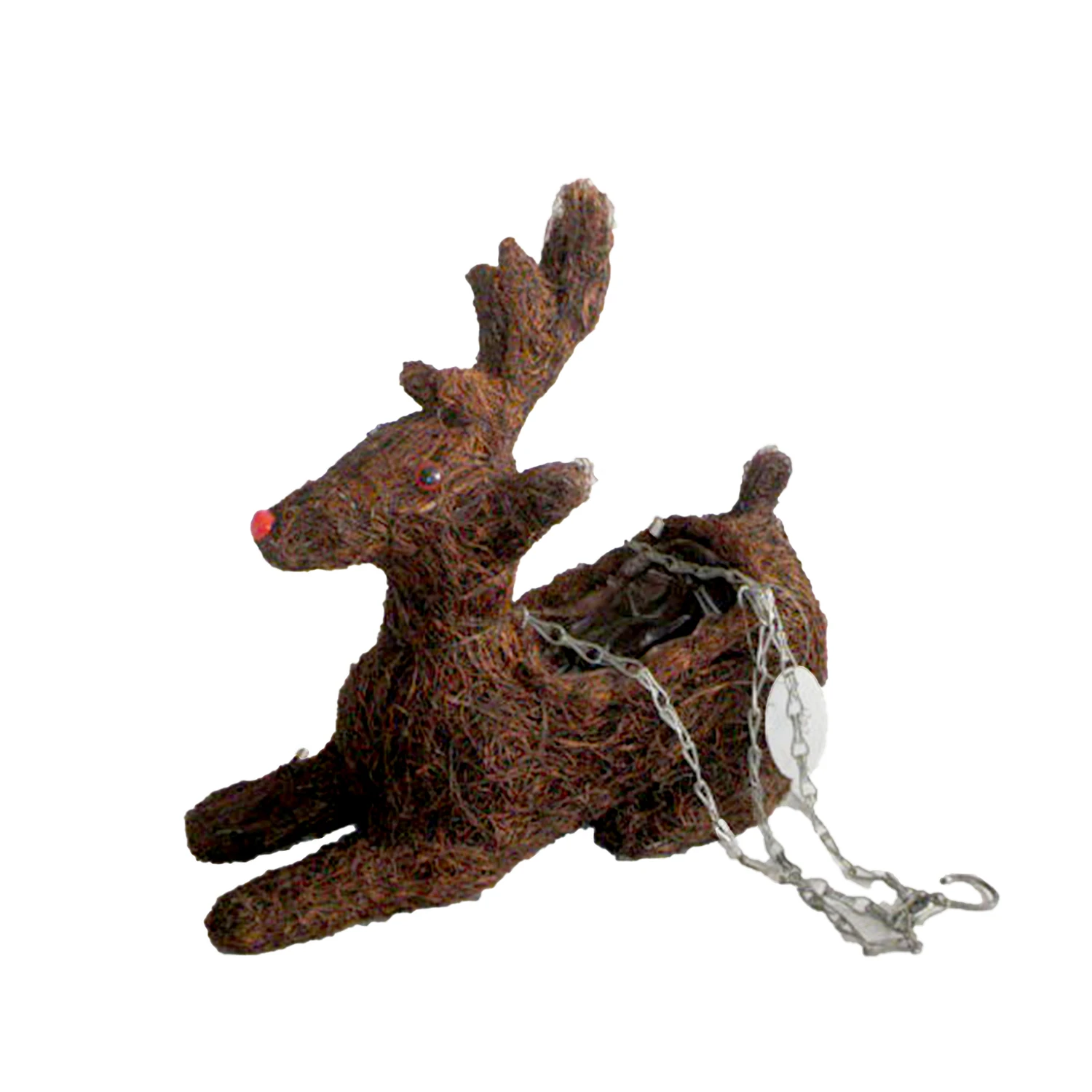 XH Handmade hanging decor animal shape deer flower eco-friendly planters