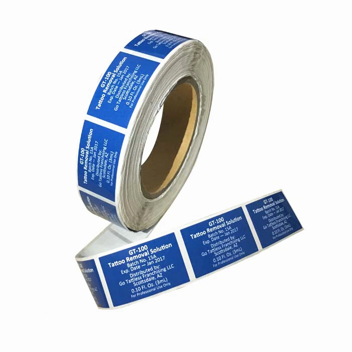 Custom Printed PVC Stickers Labels Rolls Waterproof Industrial Adhesive Tape Strong Guangdong Packaging Custom Shapes Wine Use