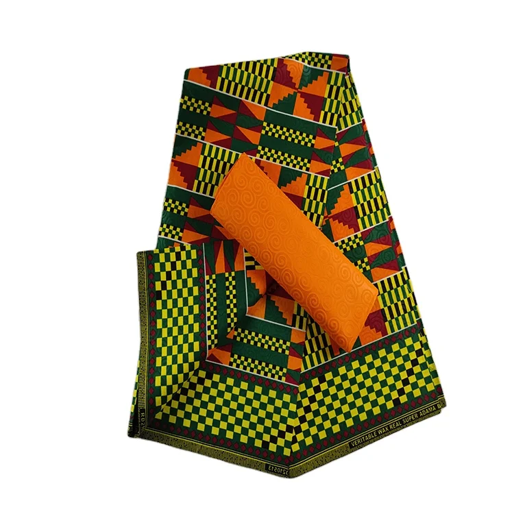 High quality Colorful Wax African Real Wax  Fabric Cotton Exclusive Soft Wax Fabric