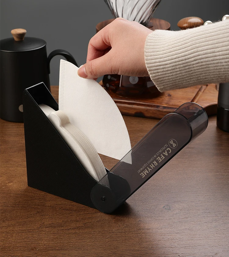 Acrylic Anti-Dusty Coffee Filter Storage Case 60pcs V01 Coffee Filter Holder
