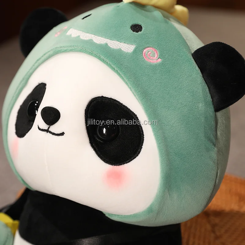 wholesale in stock 30cm stuffed animal panda plush toy soft customised with hang tag panda soft stuff toy