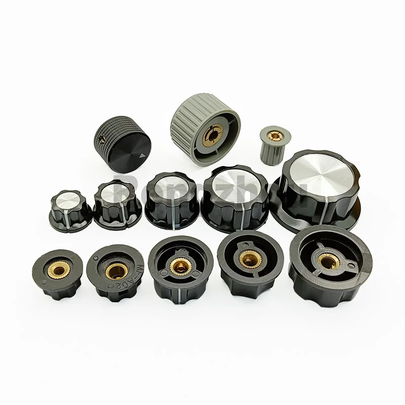 33.7x16mm Customizable size Straight thread bakelite hand knob for  DJ Bar Amplifier