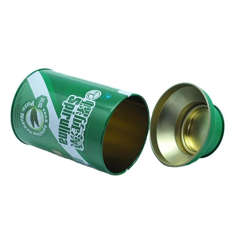 High Quality Food Grade Round Box Tea Tin Box For Loose Tea