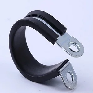 Turbo auto fixing p-clip rubber lined hose clamp