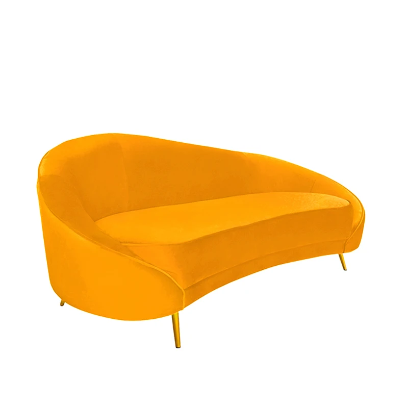 Arabic living room sofas sectionals loveseats yellow Nordic Modern fabric sofa
