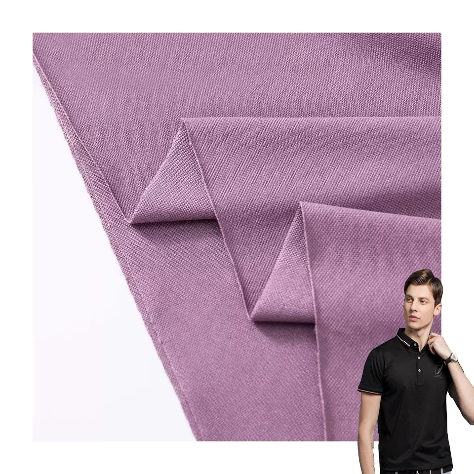 61% long staple cotton 33% super fine denier polyester 6% linen large mercerized 165gsm high-end knitted fabric for men pants