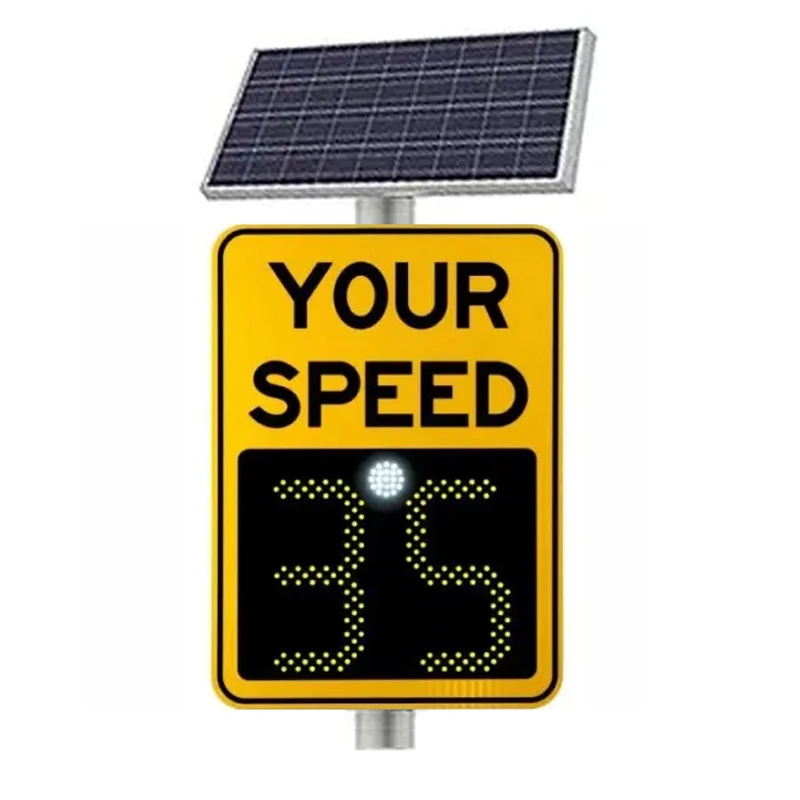Road warning LED solar radar speed limit sign led display portable radar traffic signs radar speed sign