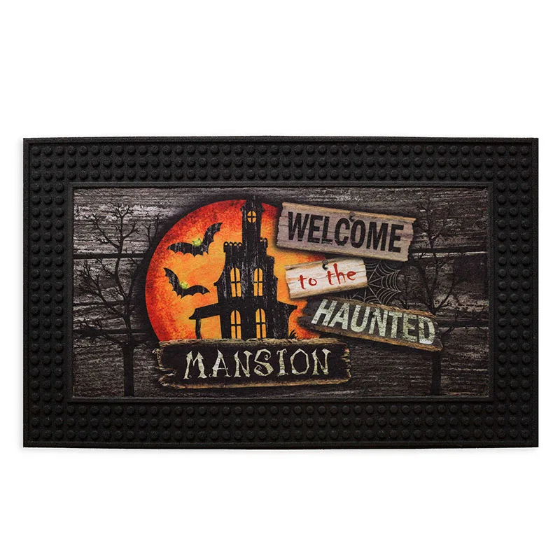 Wholesale Cheap Custom Mats Printed Cartoon Rubber Anti-slip Door Mat Carpet Outdoor Entrance Floor Mats