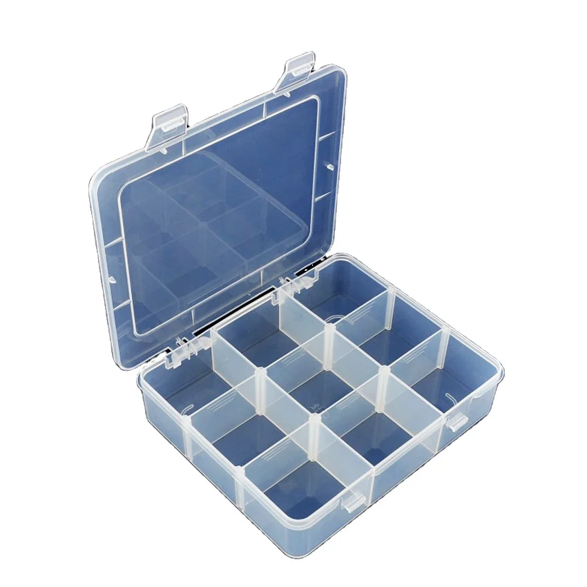 Small Tackle Box Small Hinged Plastic Boxes Transparent Jewelry Storage Box