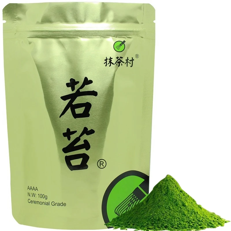matcha tea private label OEM sachets bags packaging matcha to go 100g