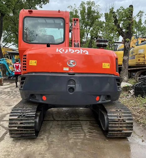 Японский оригинальный экскаватор KUBOTA б/у небольшой 8-тонный KX185-3 Подержанный KX185 машина с кондиционером кабина kx 185