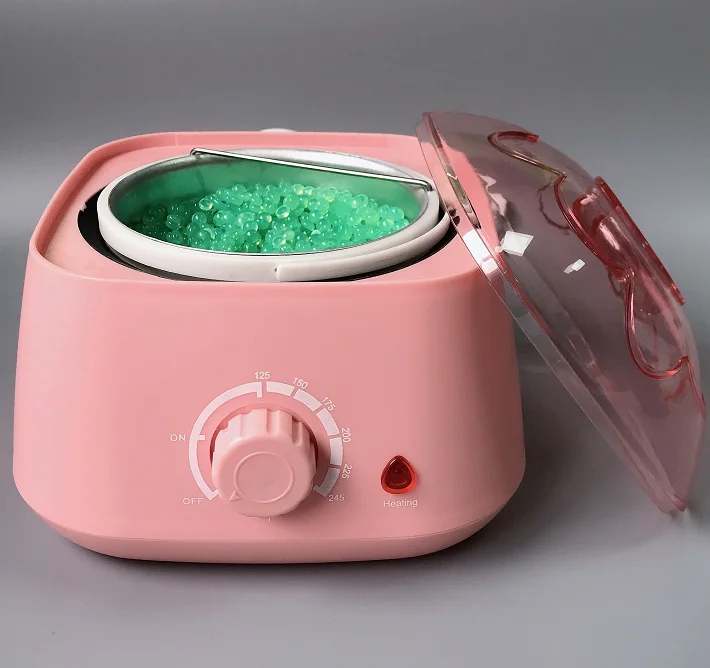 hair removal wax melt machine paraffin wax heater 500cc ABS plastic pink black for body spa