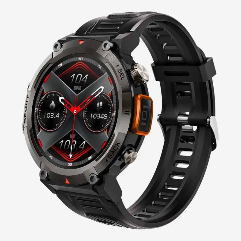 S100 smart watches stylish flashlight 1.45 Inch TFT Display 100+Sport Mode 270mA  IP68 Waterproof outdoor sports Watch for men
