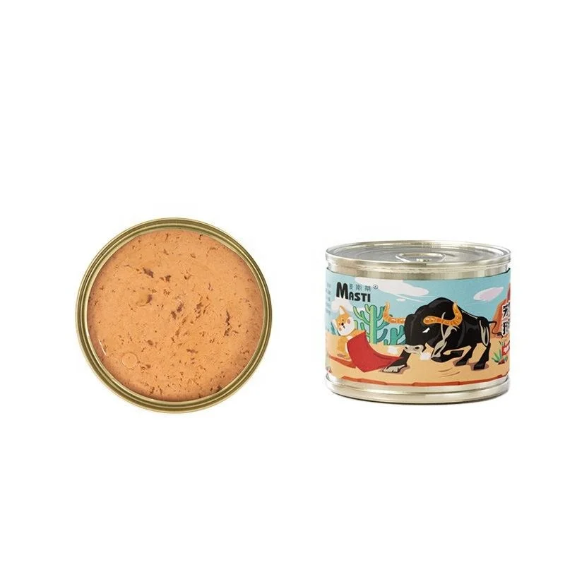 Manufacturer Wholesale 170g Chicken & Beef Flavor Canned Dog Food High Quality Wet Food for Dogs Delicious Treats