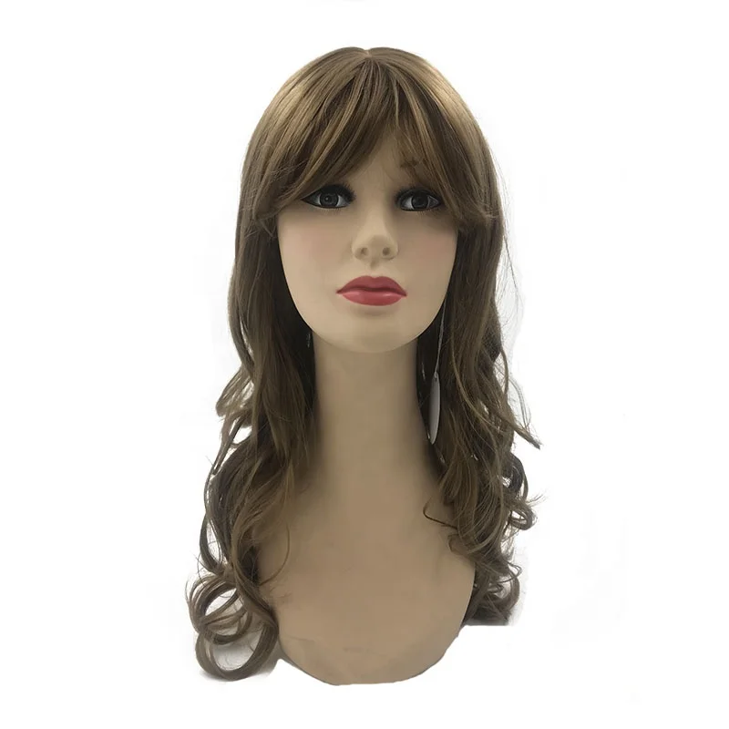 2024 china vendor middle parting long wavy natural beyonce fancy full wigs with hair fringe