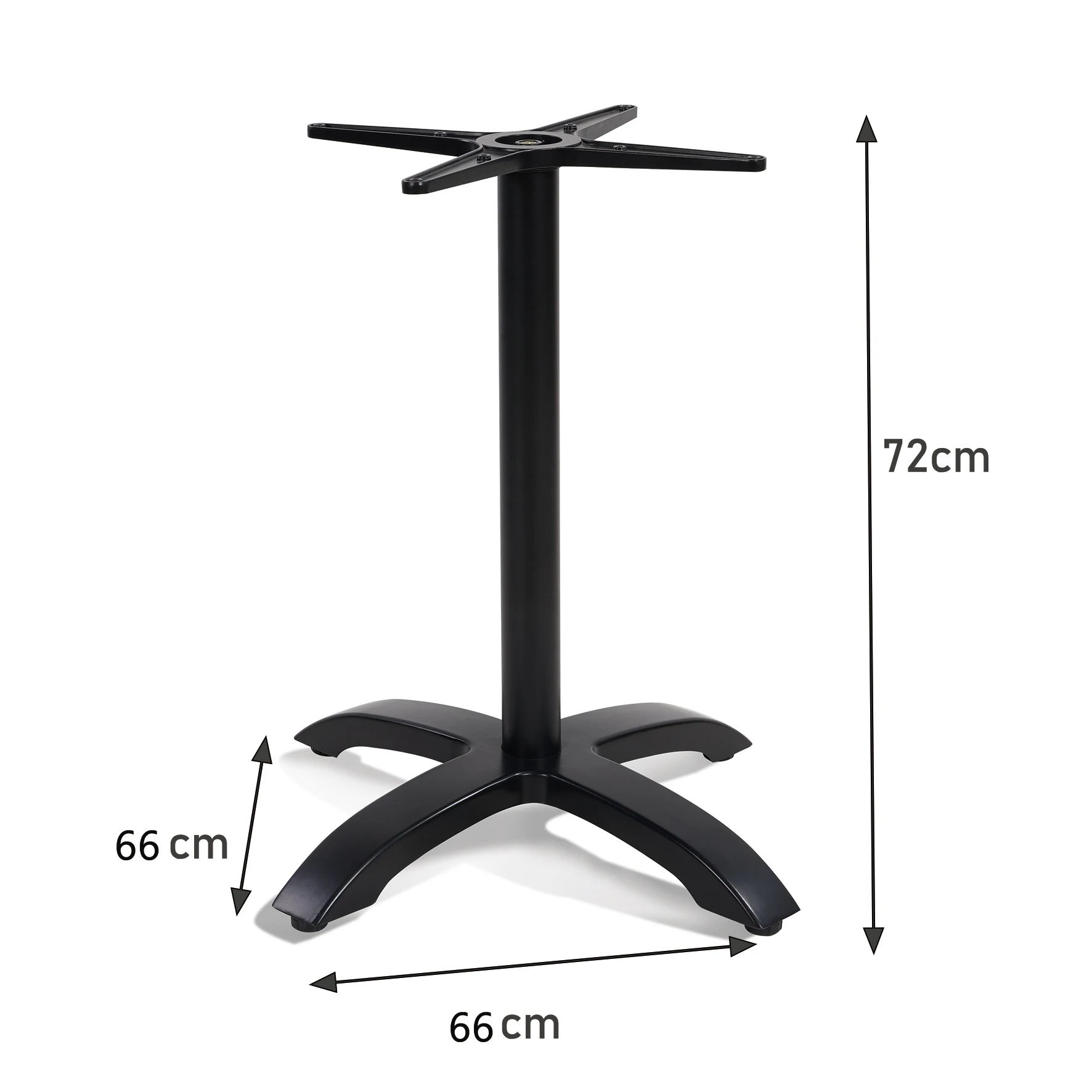 French Style Outdoor Black Metal Table Base Aluminum Coffee Dining and Workshop Legs for Living Room Laundry and Farmhouse