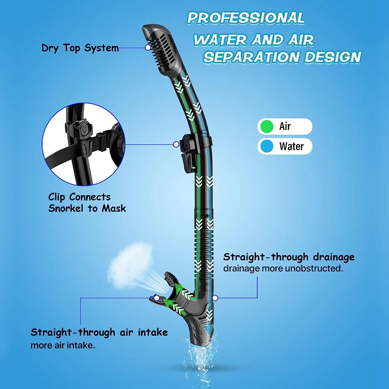 Snorkel Face Mask Scuba Diving Equipment Professional Silicone Diving Mask Set Anti Fog Dive Mask