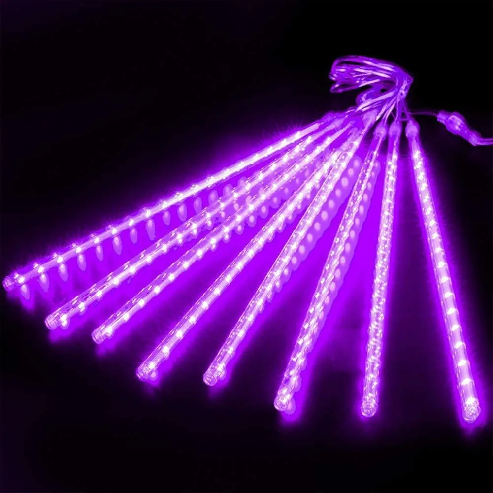 Meteor shower rain lights icicle tubes lights led christmas ice drop lights Outdoor IP65 waterproof