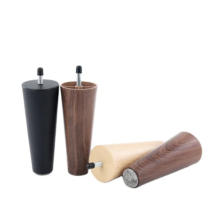 Huicun Living room ABS material Black solid beech wood tapered furniture leg bed leg