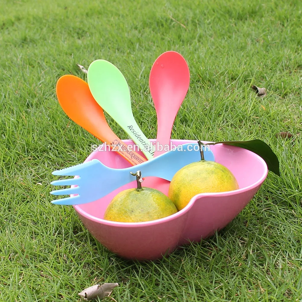  Оптовая продажа пищевой кемпинг Spork Пластиковые Путешествия с