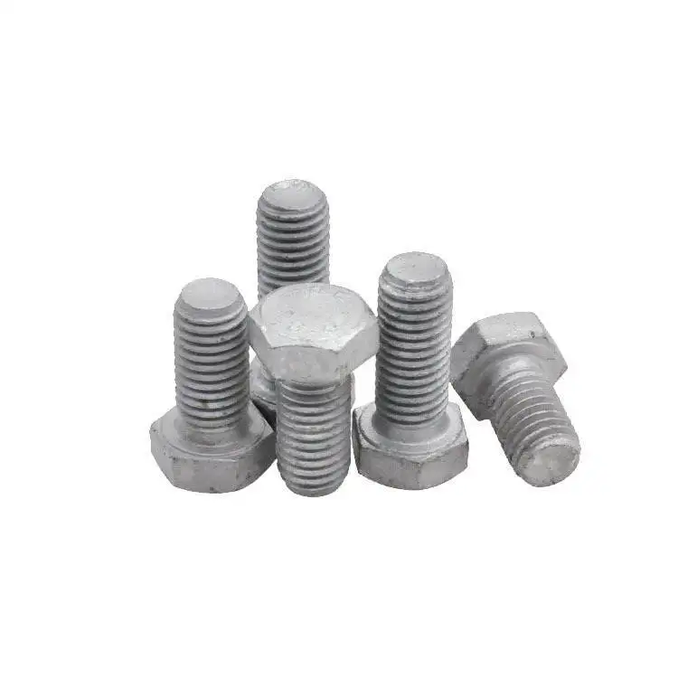 Fastener Bolt ANSI/ASME Standard 3/16 inch Hex Bolt Grade 2 5 8.8 Blue White Zinc Galvanized Black Hex Bolts