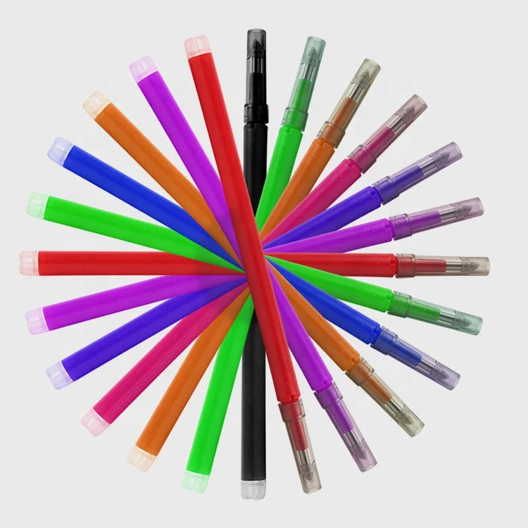 Functional thermo-sensitive heat erasable pen refills for kids playing leather products