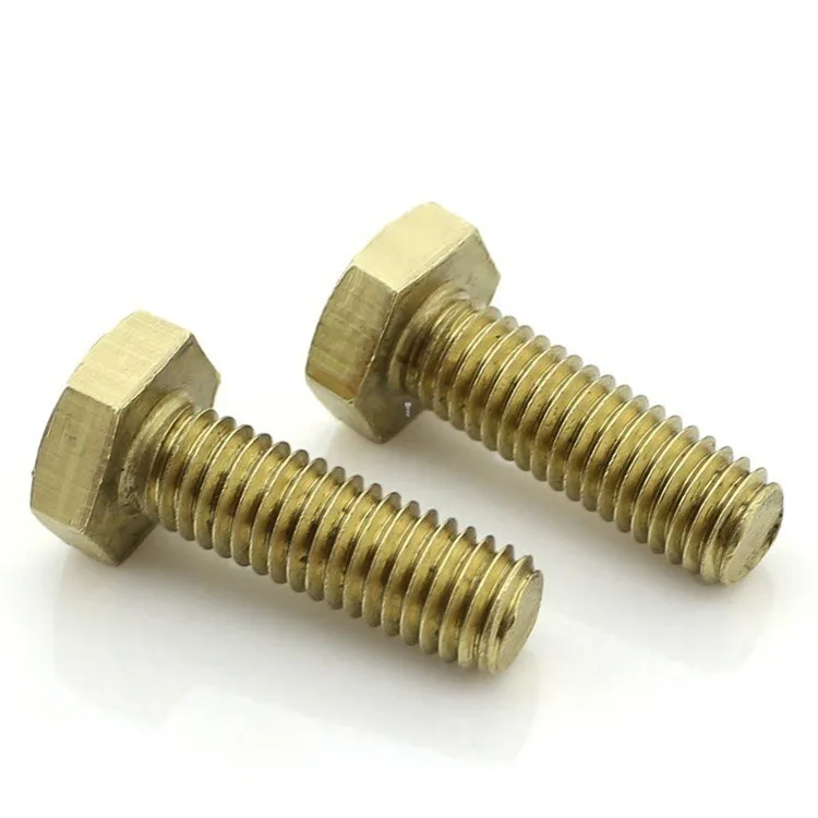High quality High strength Hex Head Bolt DIN933 with Yellow Color Zinc Plated for all size