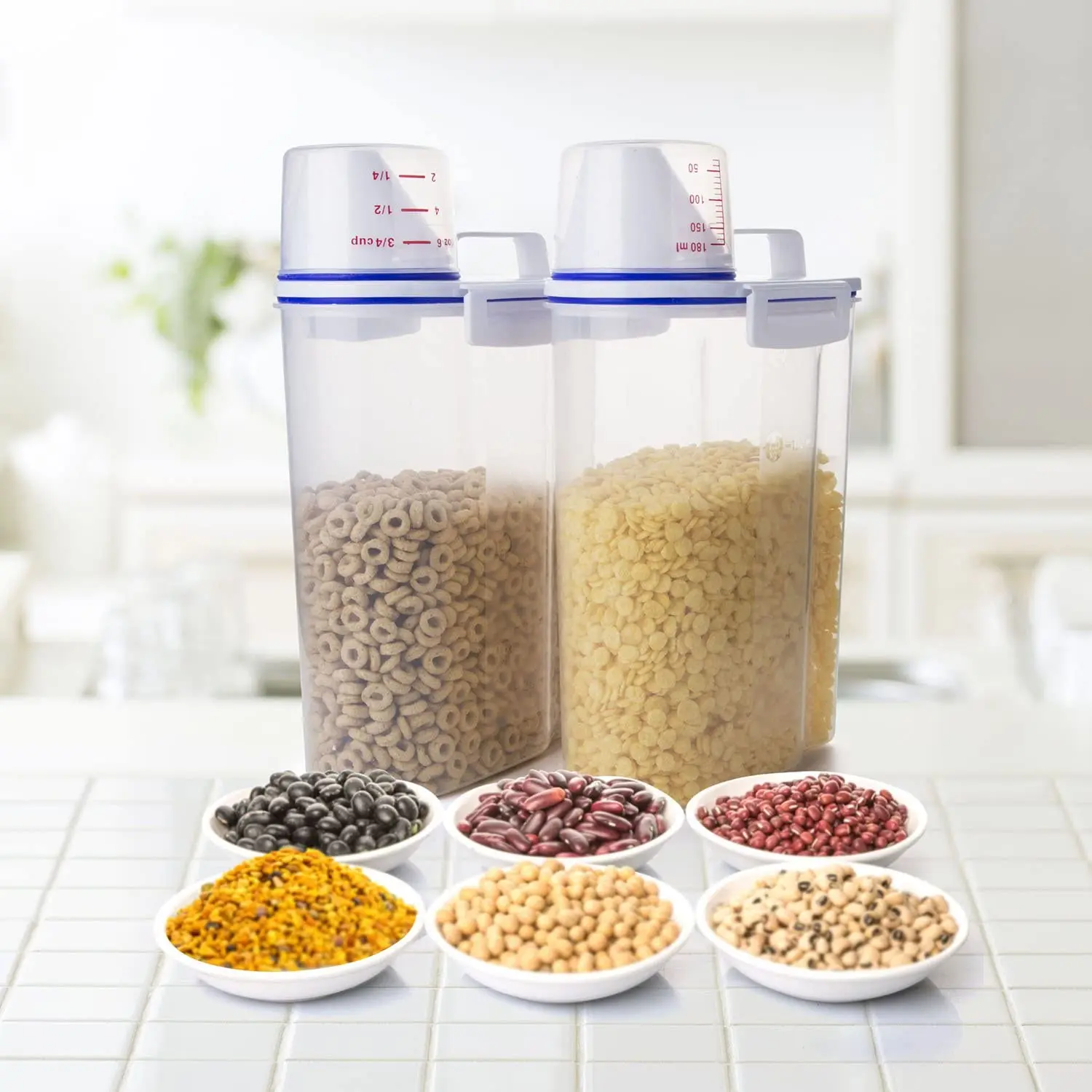 
Bpa Free Fridge Vegetable Fruit Rice Flat Storage Container Food Mini Plastic Grain Storage Containers Portable With Lids 