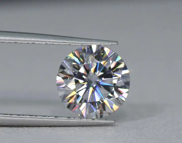 china moissanite stone wholesale D color 1ct 6.5mm moissanite stone