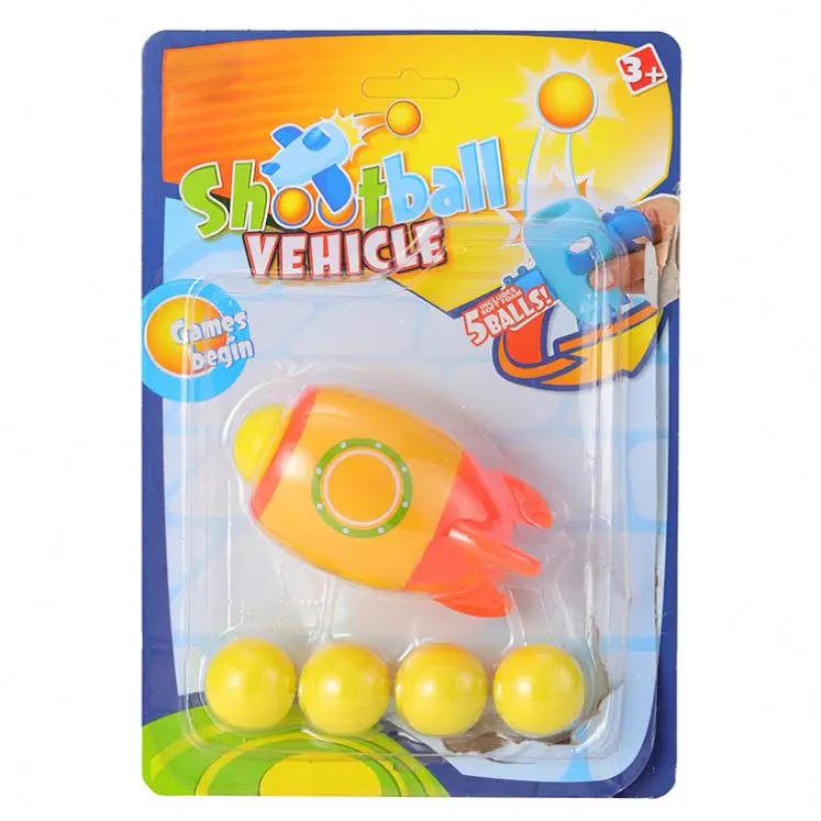 Amazon hot new design popper toy soft EVA ball animal rubber shooting toy kid outdoor air powered shoot ball toys