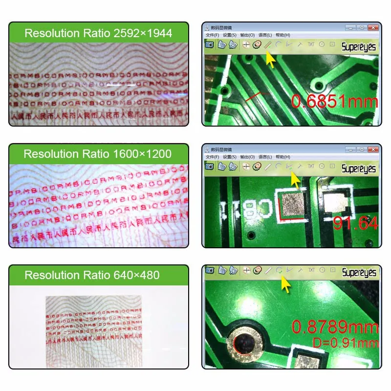 Portable phone Digital Microscope 1000X Zoom Electron USB Microscope for Skin Examination/Biological observation