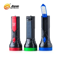 Wholesale Tiger World rechargeable hand held led torch light powerful flashlight with side lamp