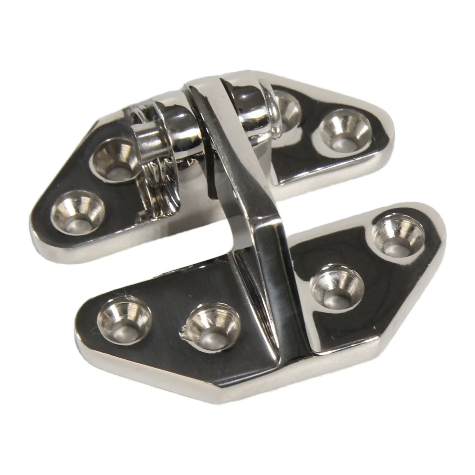 Geneva Hinge Stainless Steel 316 Cast Door Strap Hinge with 6 Holes Mirror Polishing Marine Boat Hardware Boat Anchor Type