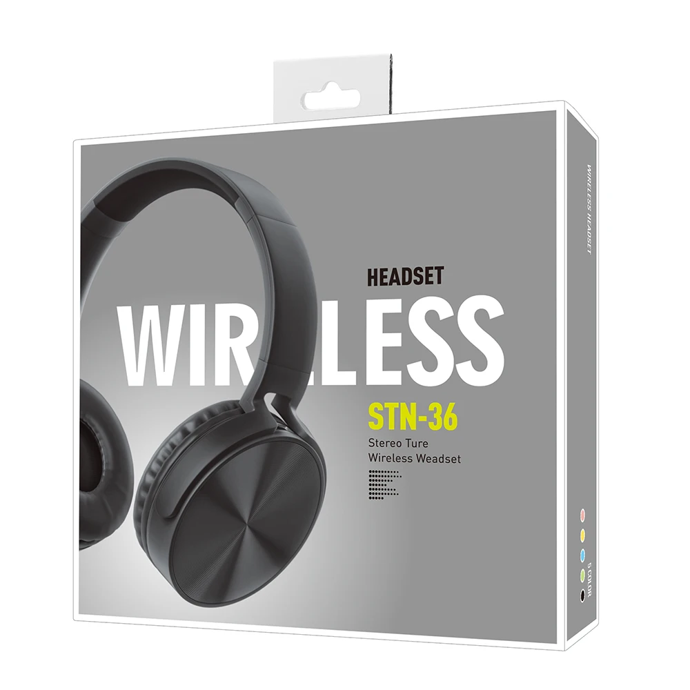 Custom headset STN36 Macaron colorful wireless wired oem earphone V5.0 deep base stereo for sport