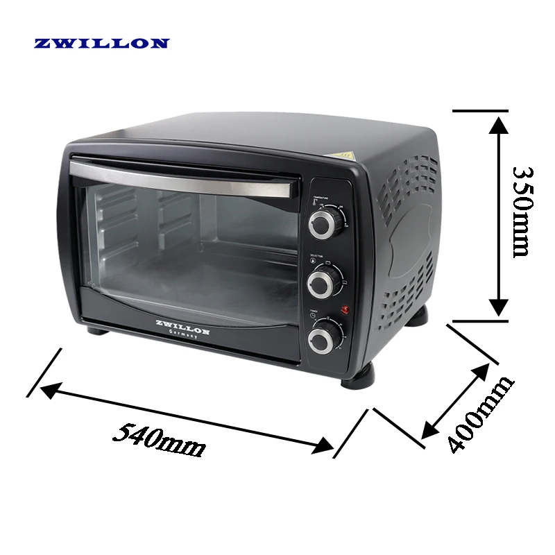 Oven electric machine for baking toaster bread pizza baked cake potato conventional with tray home kitchen free standing oven