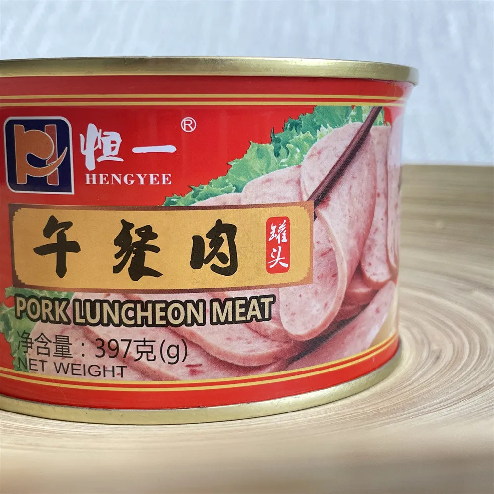 Sandwiches  cheap 397g can Luncheon Meat pork canned catering Family Party using