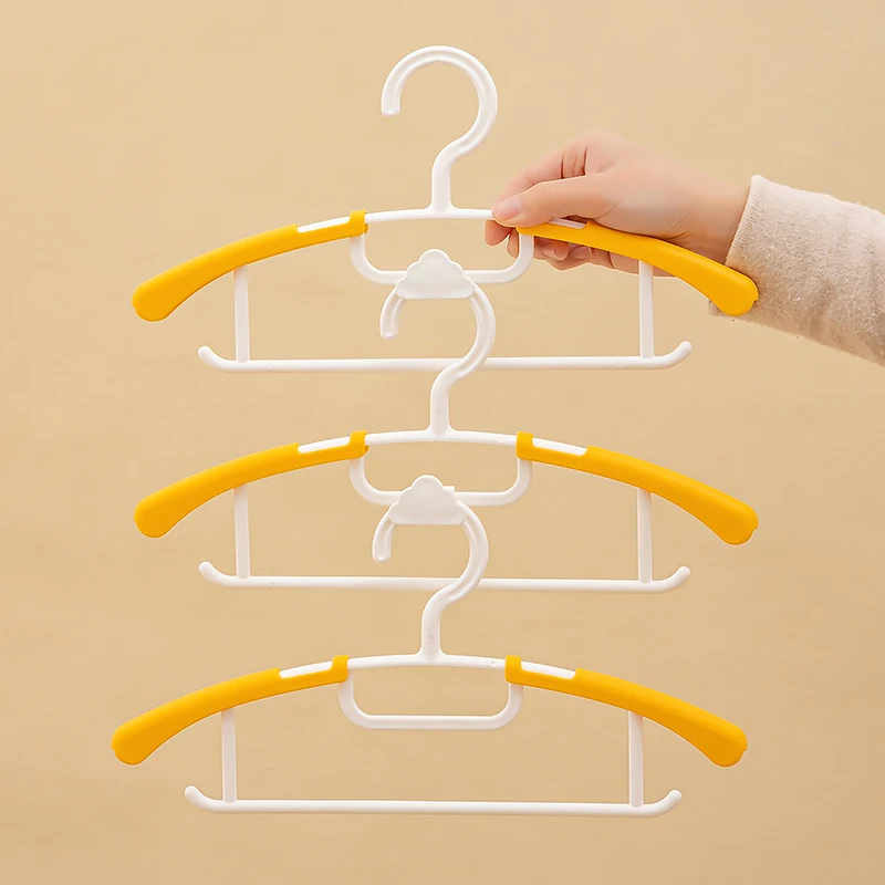 Children Small Hanger Plastic Hanger for Household Stretchable Hanger