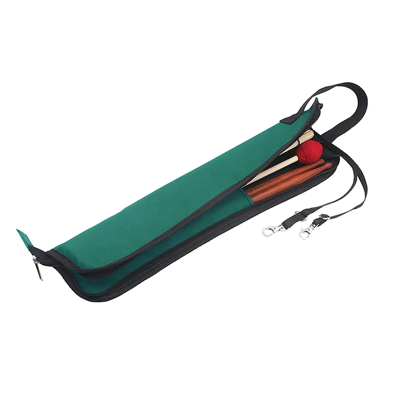 Durable Drumstick Bag Case Polyester Tote Drum Stick Holder with Hook Shoulder Crossbody Bag Custom