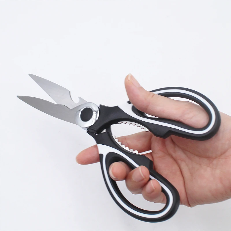 Heavy Duty Cooking Scissors, Multi-Purpose Kitchen Shears with Cover for  Chicken Meat Fish Poultry Vegetables