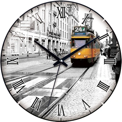Beautiful WH-6772 Paris Eiffel Tower Picture Wall Clock