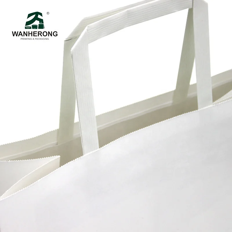 Fried chicken square bottom kfc mcdonalds paper bag custom colored printed