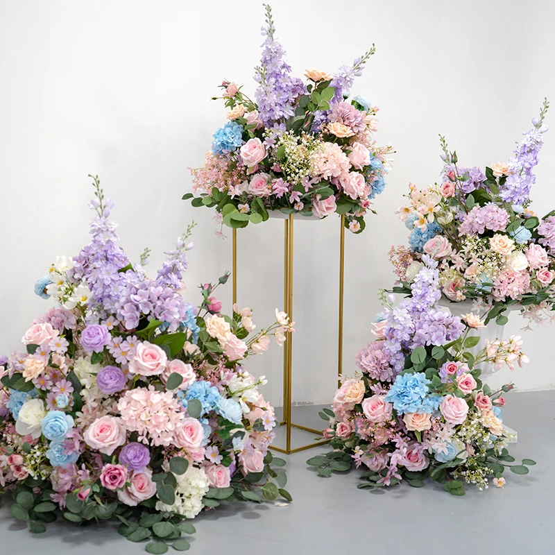 Wholesale Pink Purple Centerpieces Flowers For Wedding Table Center Pieces Wedding Flower Ball Decoration