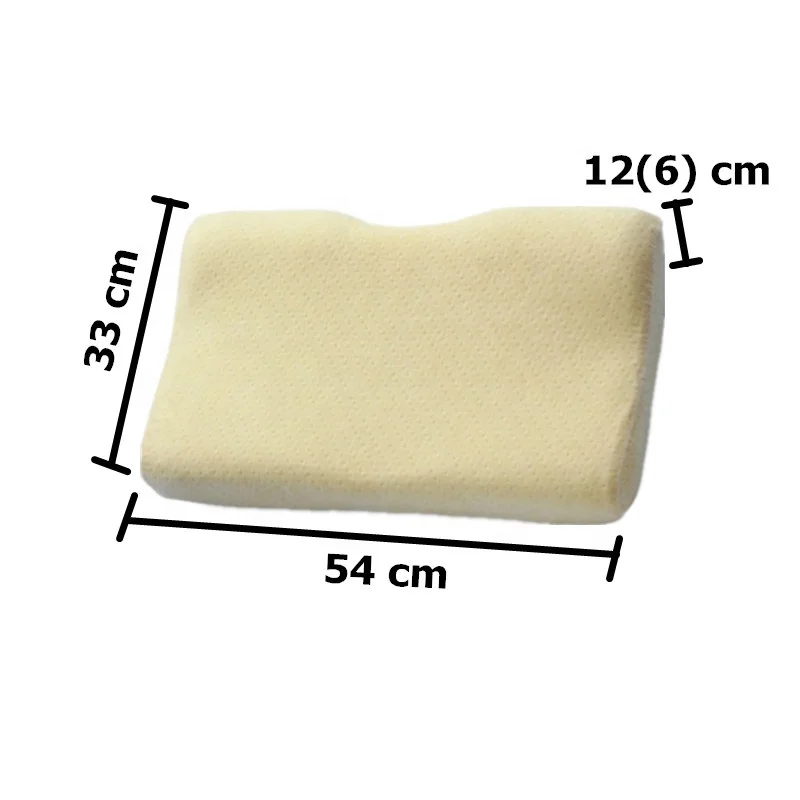 Ergonomic Memory Foam Cervical Neck Pillow with Luxury Leaves Pattern for Pain Relief Comfortable Sleeping Accessory