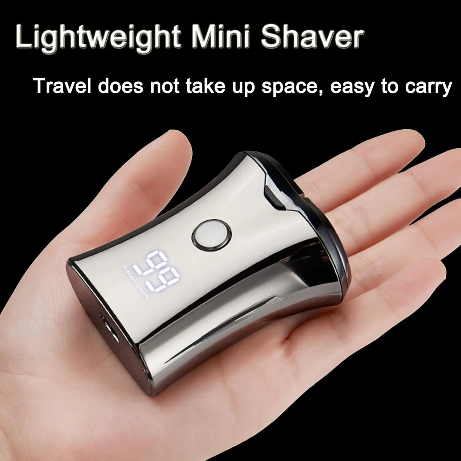 Electric Mini Travel Shaver Electronic Razor Rechargeable Portable Cordless Shaving Face Beard