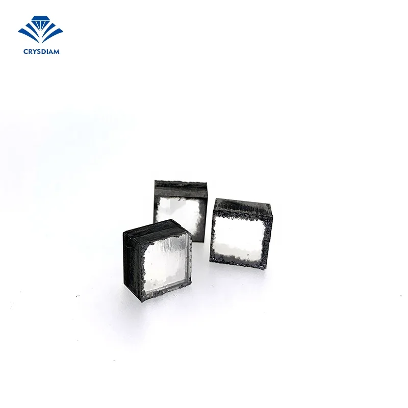 CRYSDIAM SQUARE 9.5ct vvs1 diamond cvd diamond rough  cvd rough diamond