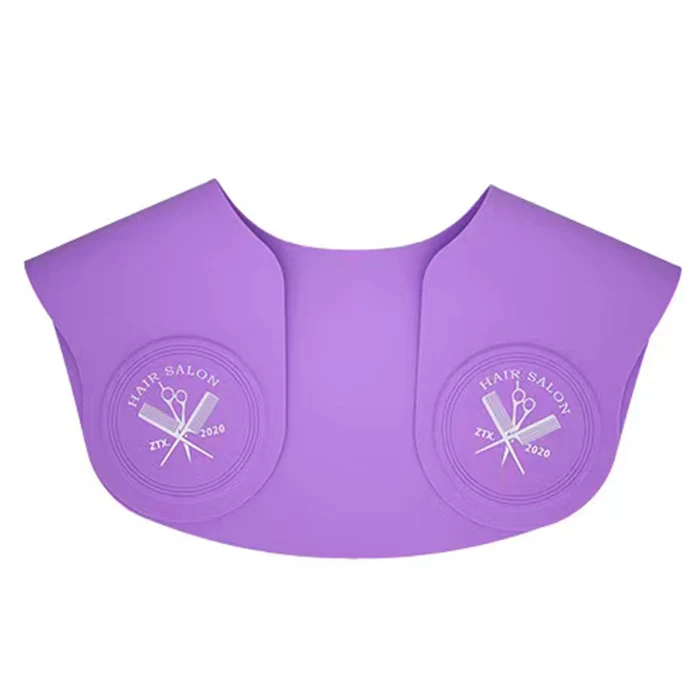 Professional Hair Coloring Tint Tools Silicone Barber Cape Dyeing Hair Cutting Collar Cape For Unisex